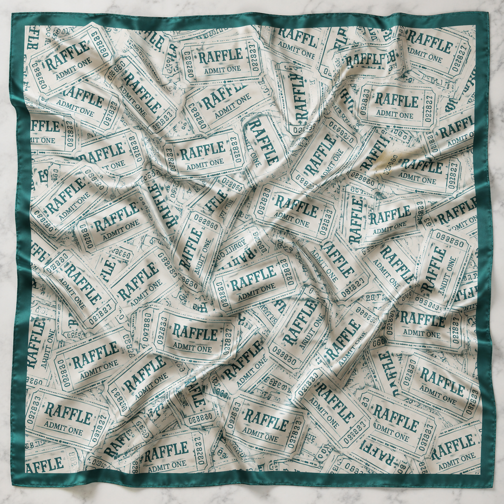 Lucky Ticket Satin Scarf