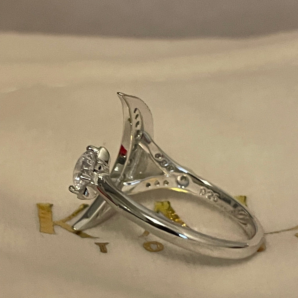 Celestial Moon & Sun Sterling Silver Ring