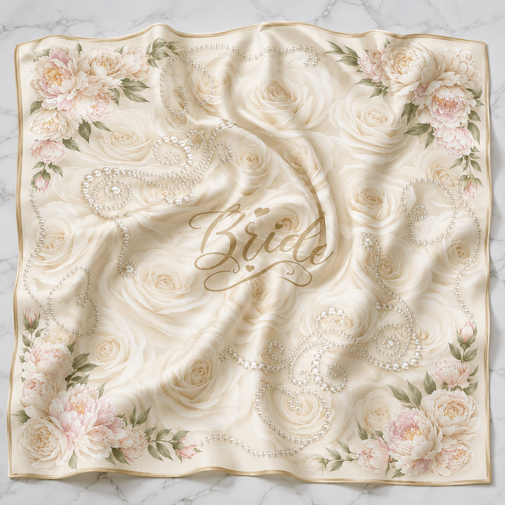Beautiful Bride Luxury Satin Scarf
