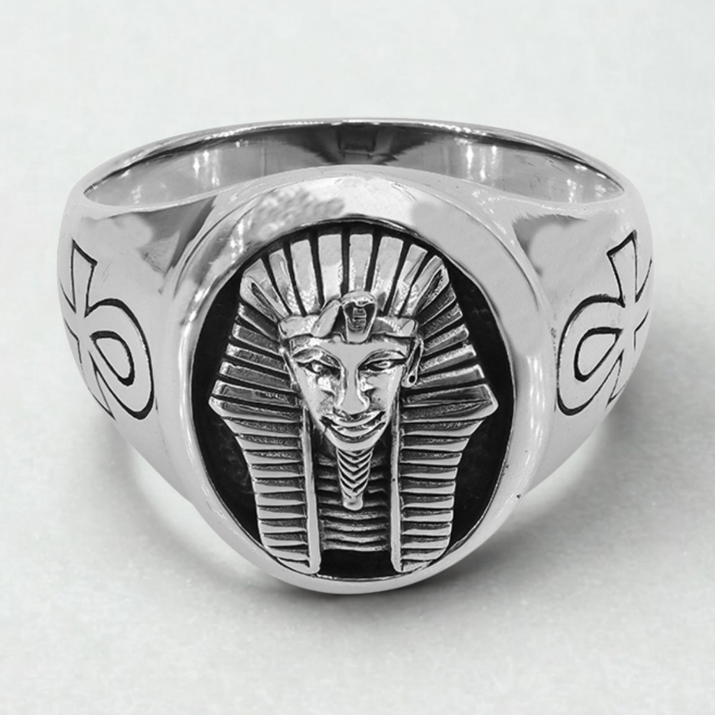 Egyptian Pharaoh 925 Sterling Silver Ring
