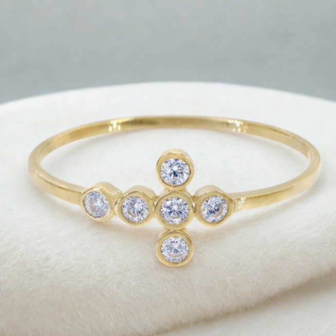 Diana 10KT Gold Cross Ring