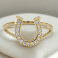 Lucky Lucky 10KT Horseshoe Ring
