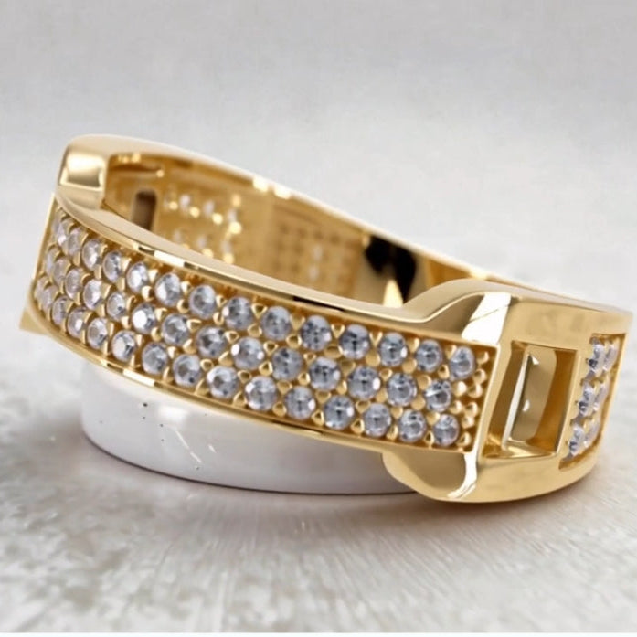 10KT Gold Milano Pavé Ring