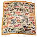 Caribbean Islands Satin Scarf