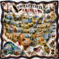 United States of America Satin Scarf