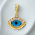 Aegean Spark 10KT Gold Evil Eye Pendant
