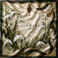 Birth Flower Luxury Satin Scarf