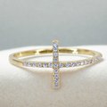 Eternal Faith Cross 10KT Gold ring