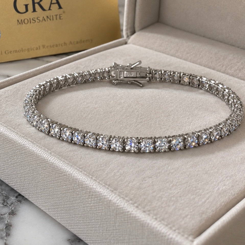 3mm Moissanite tennis bracelet | Kalli Toronto