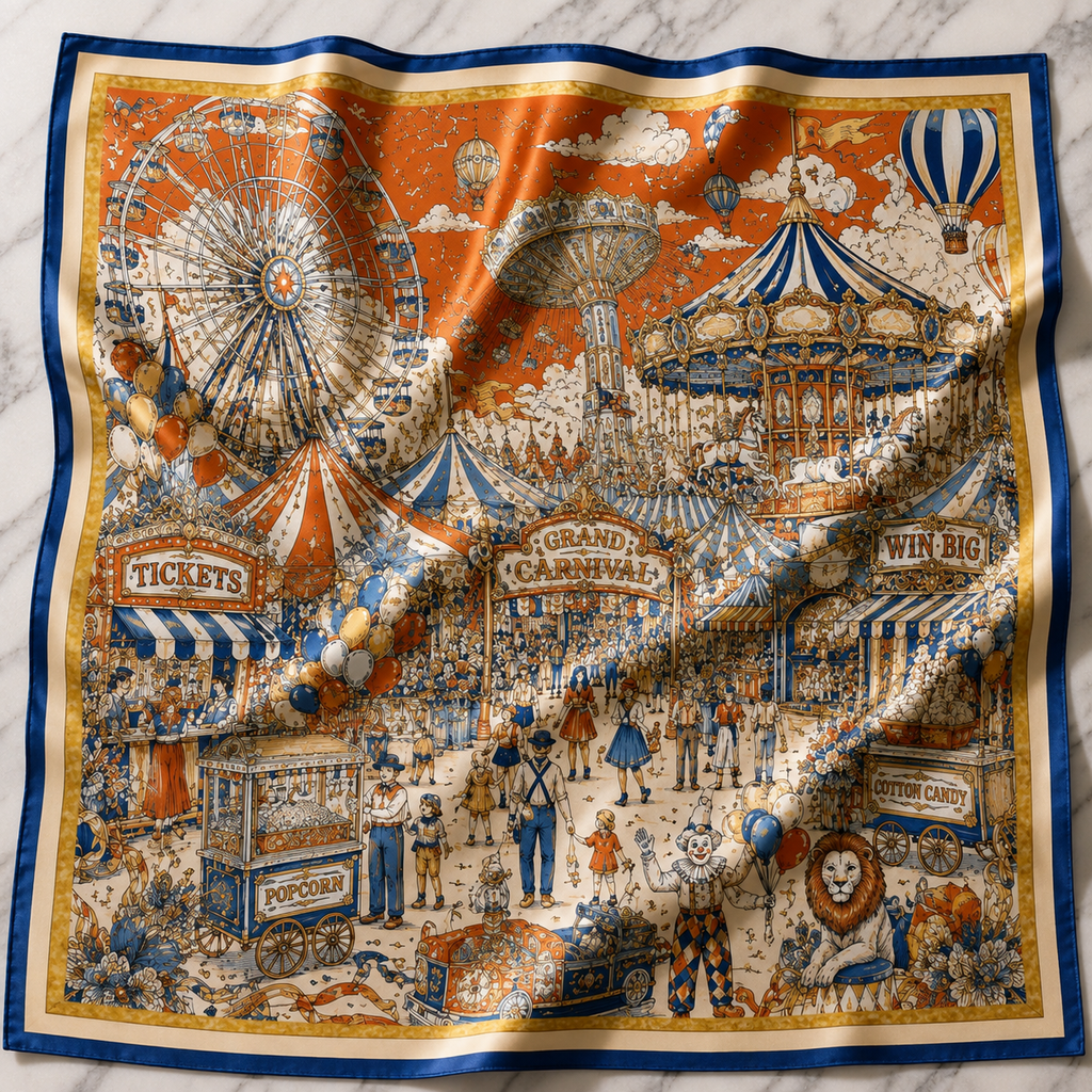 Carnival Satin Scarf | Kalli Toronto
