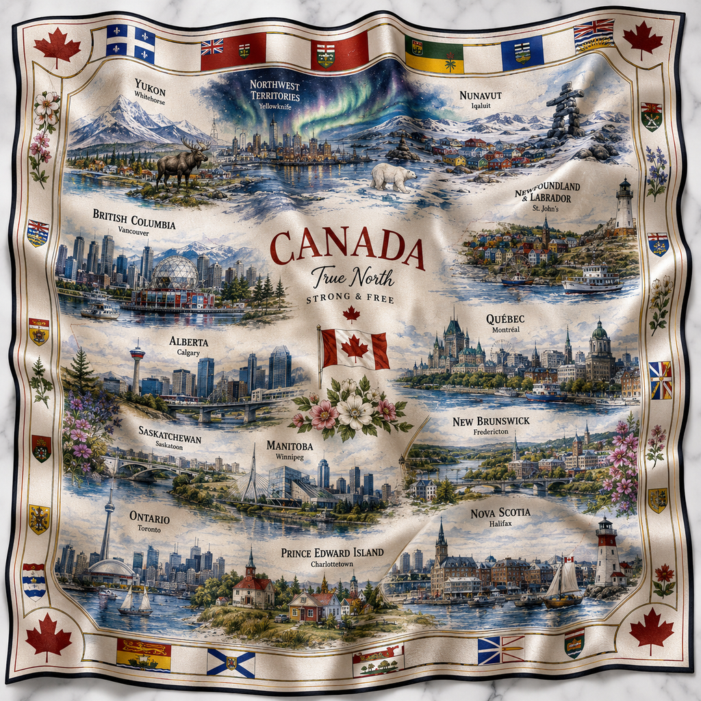 Canadian Satin Scarf