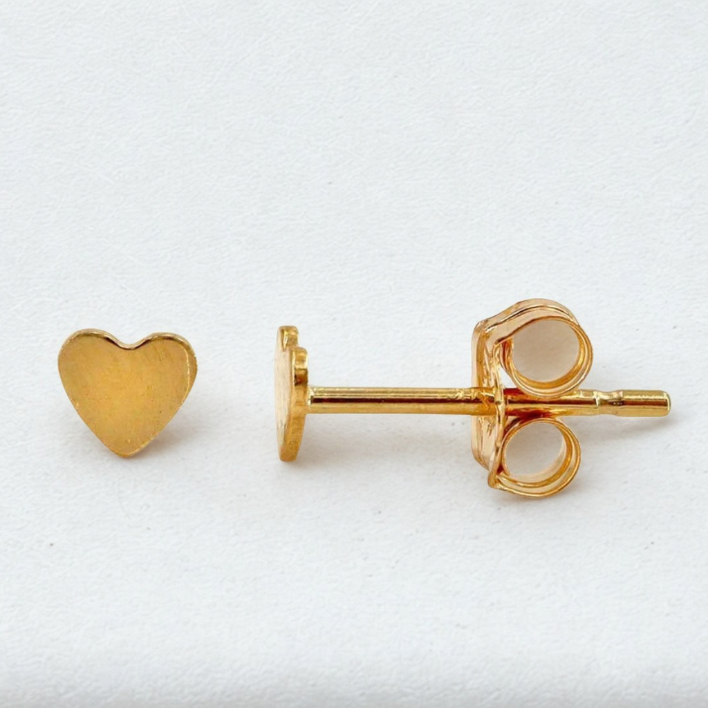 14KT Gold Filled Micro Heart earrings