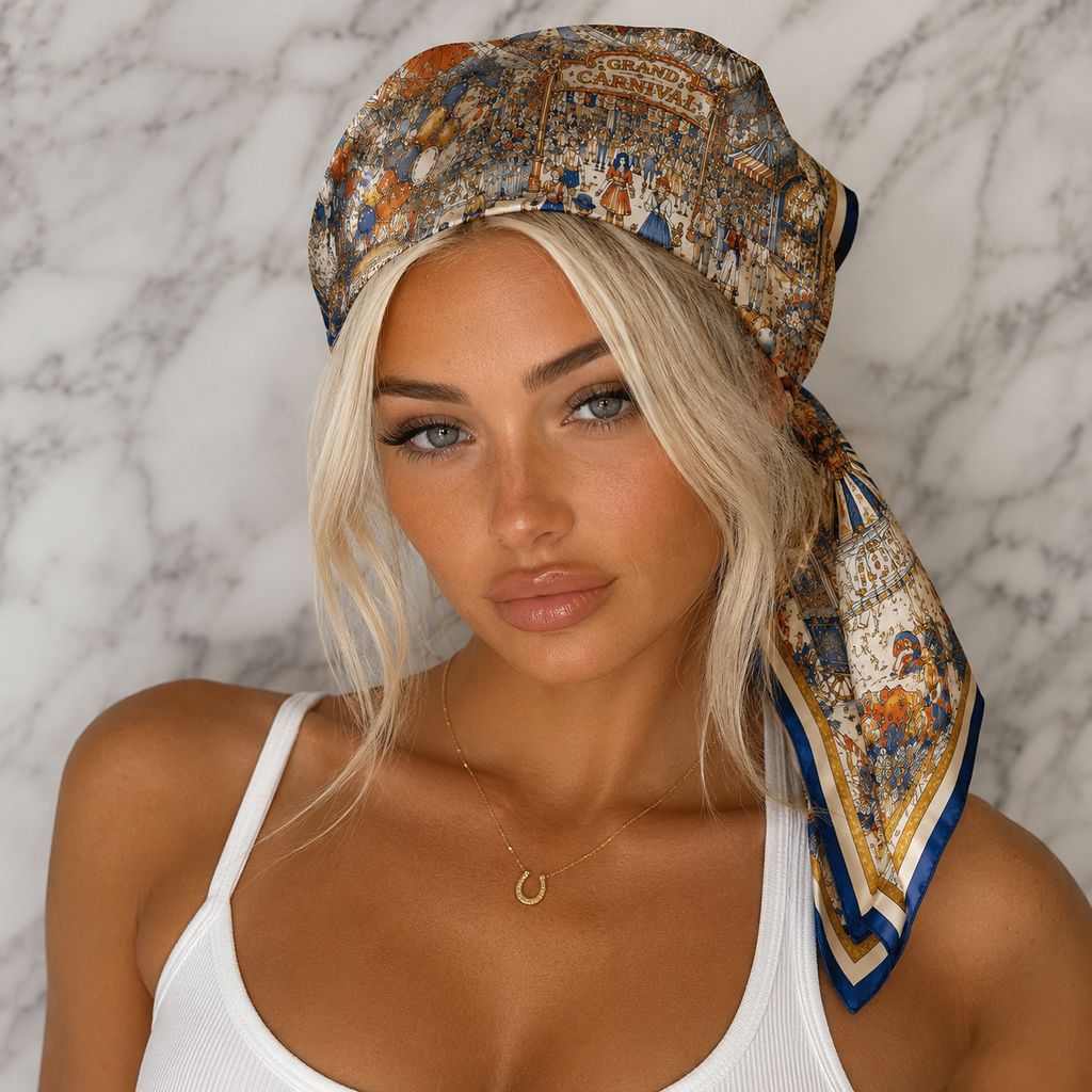 Carnival Satin Scarf | Kalli Toronto