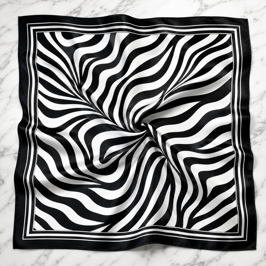 Zebra vibes Satin Scarf
