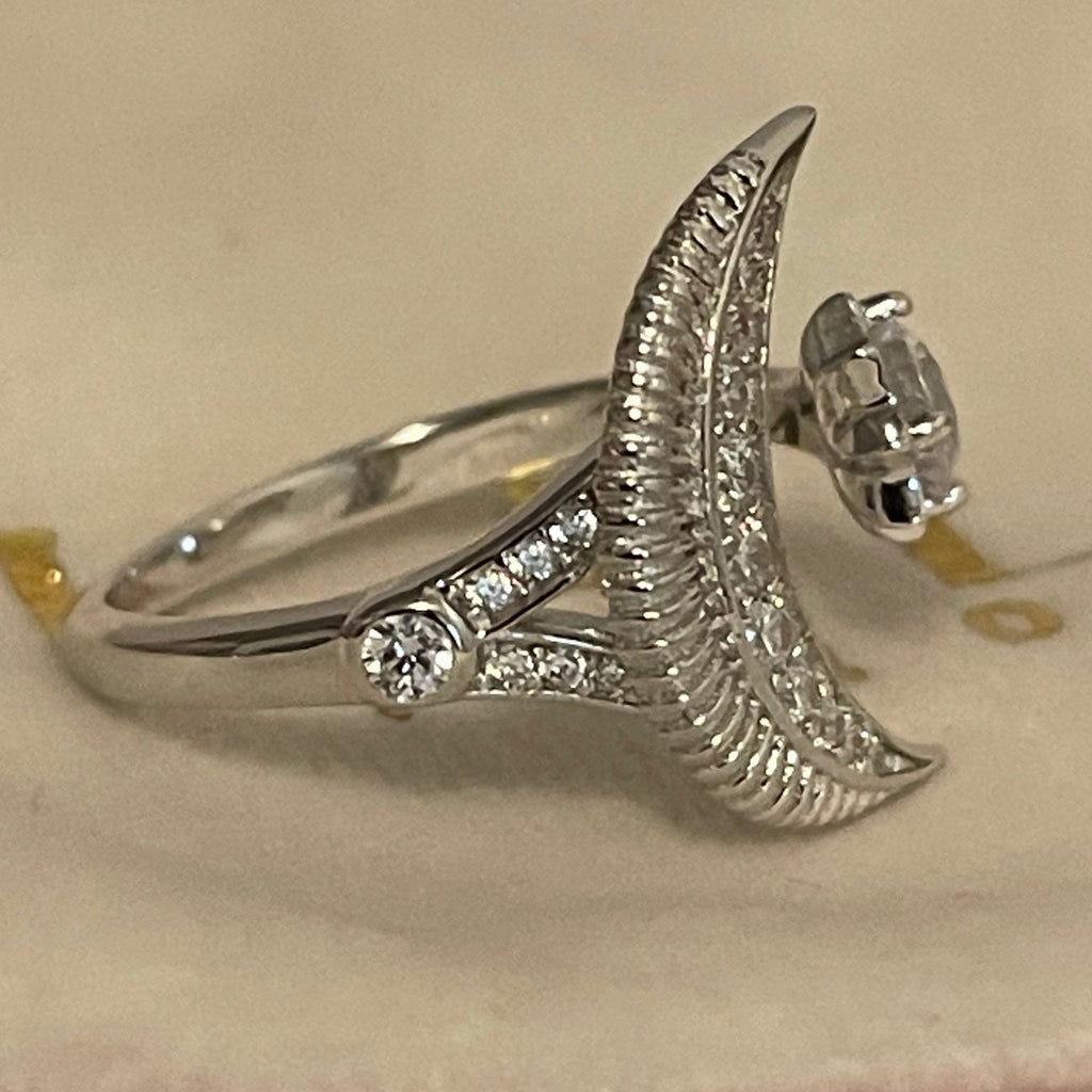 Celestial Moon & Sun Sterling Silver Ring