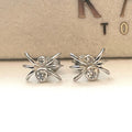 Spider Stud Earrings 925 Sterling Silver