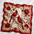 Red Cardinal Luxury Satin Scarf