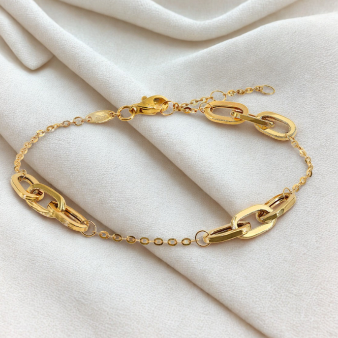 Monaco Link 10KT Gold Bracelet
