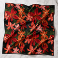 Tropical Bloom Satin Scarf