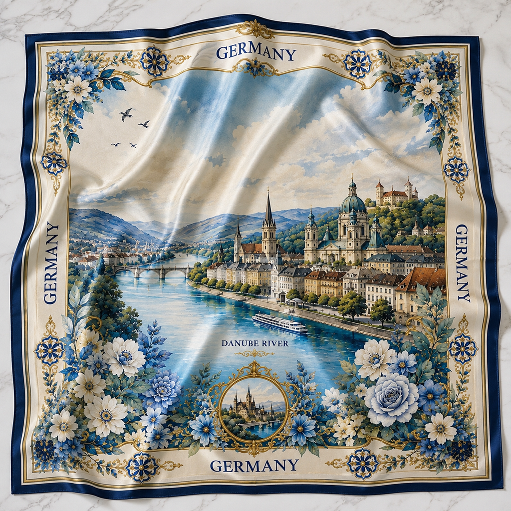 Beautiful Germany Satin Scarf