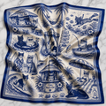 9 Lives in Paradise Cat lovers Satin Scarf