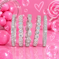 925 Sterling Silver 5 Stack Ring set