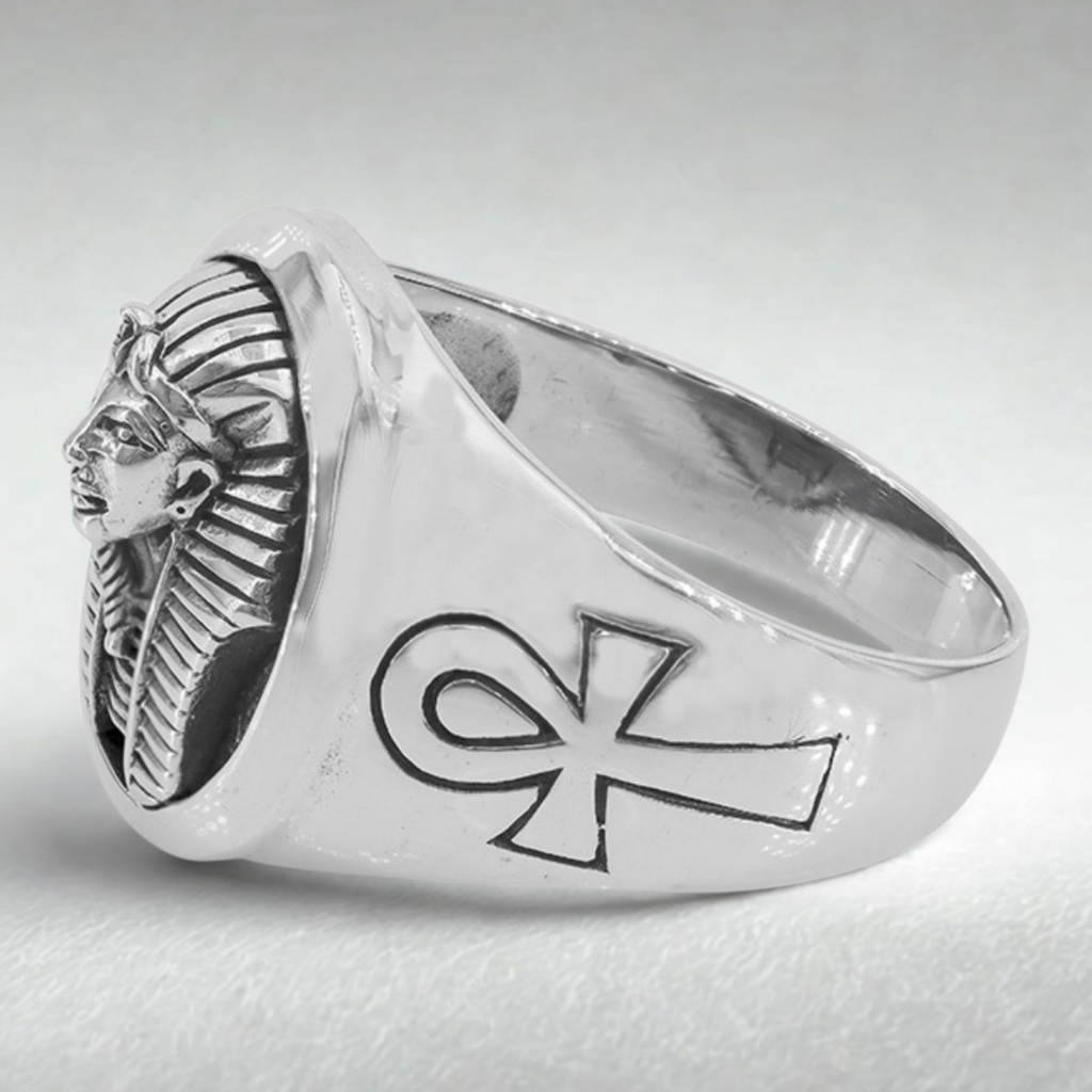 Egyptian Pharaoh 925 Sterling Silver Ring