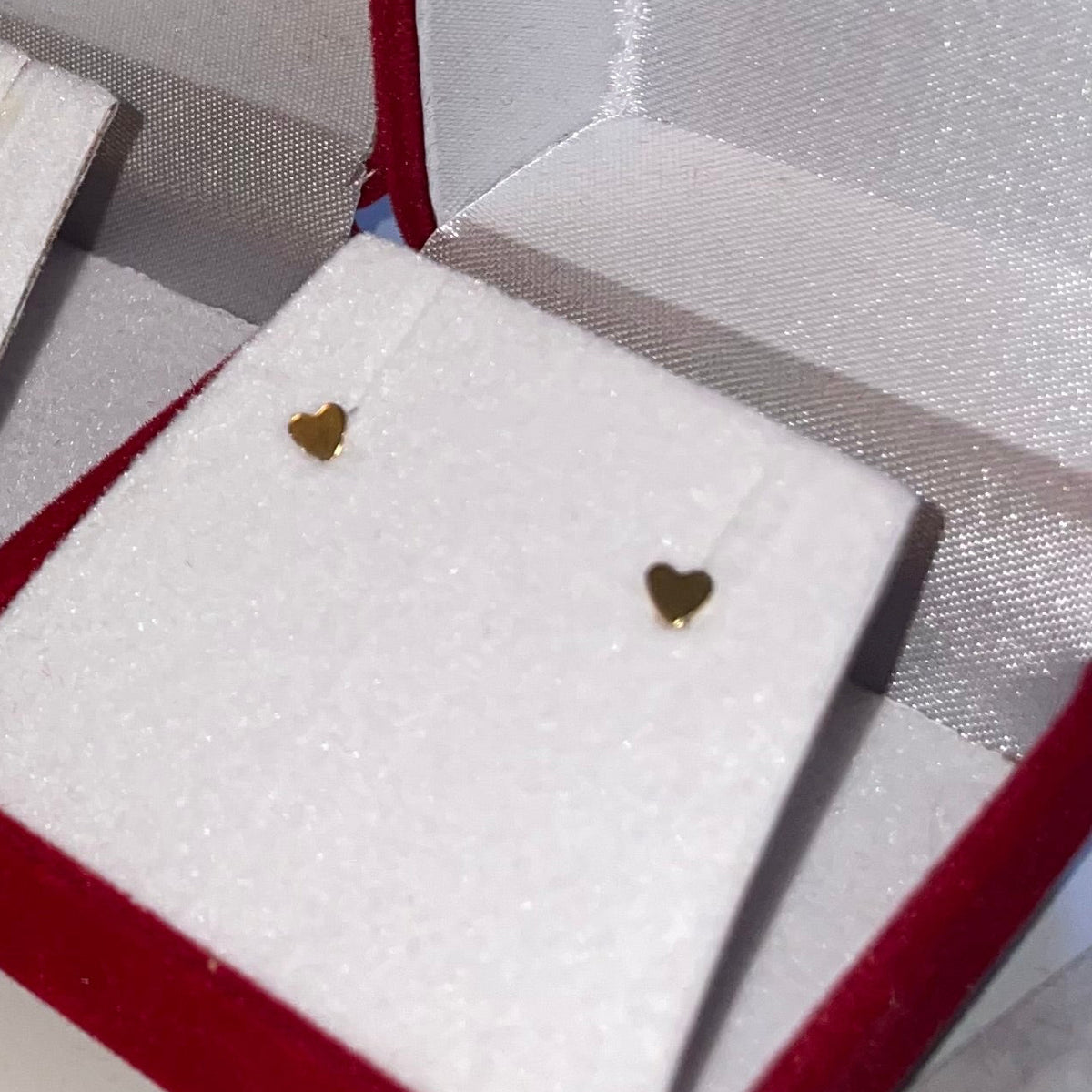 14KT Gold Filled Micro Heart earrings