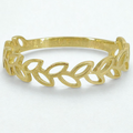 10KT Leaf Ring