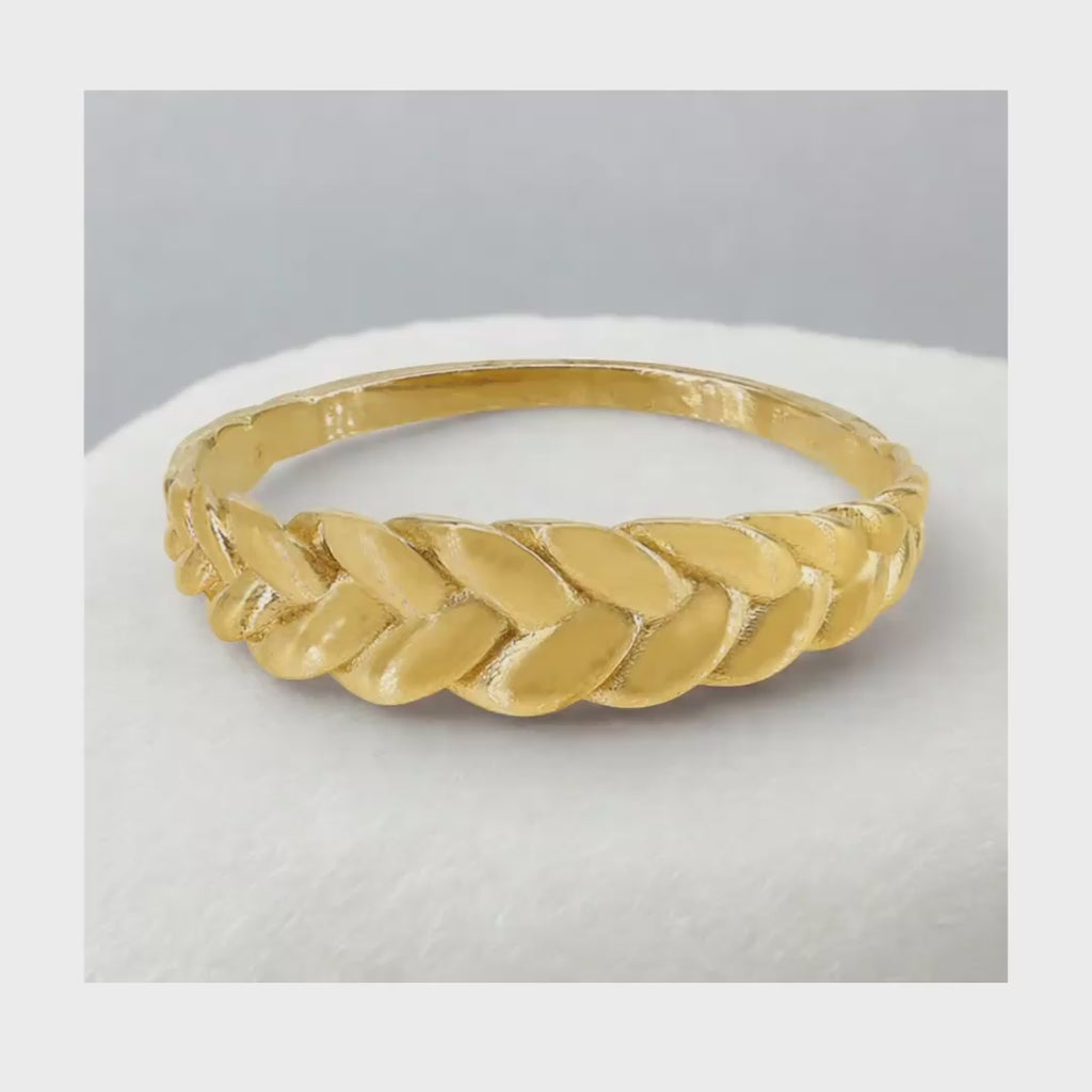 10KT Gold Woven Ring