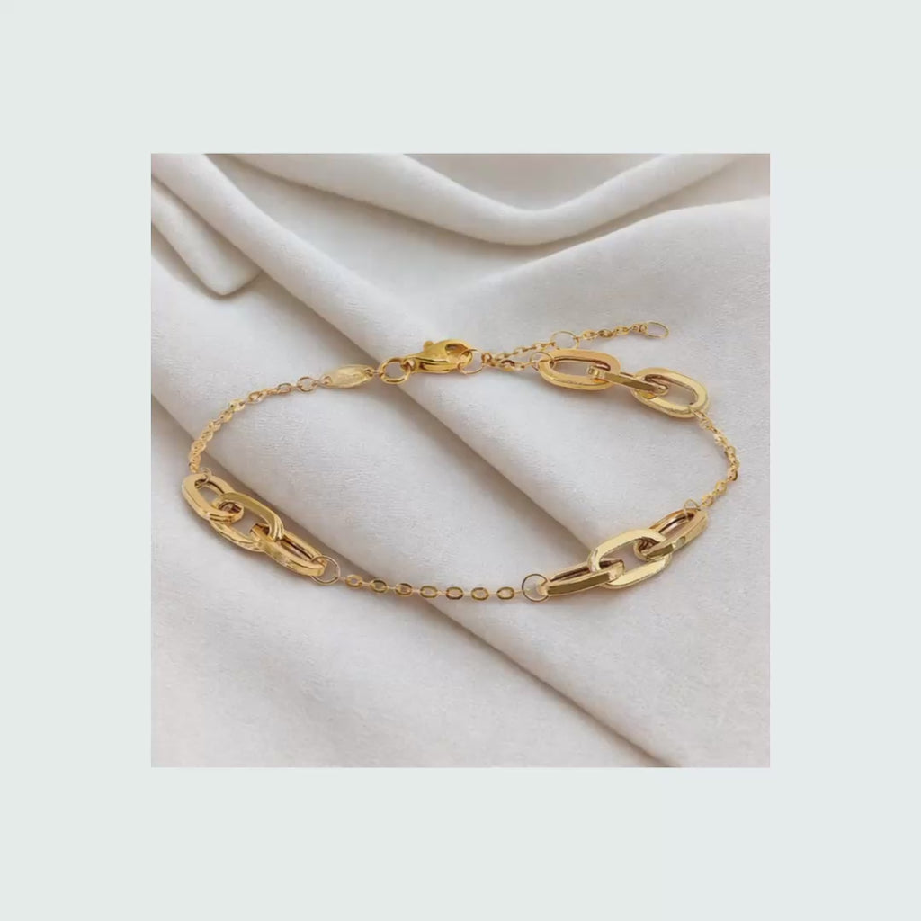 Monaco Link 10KT Gold Bracelet