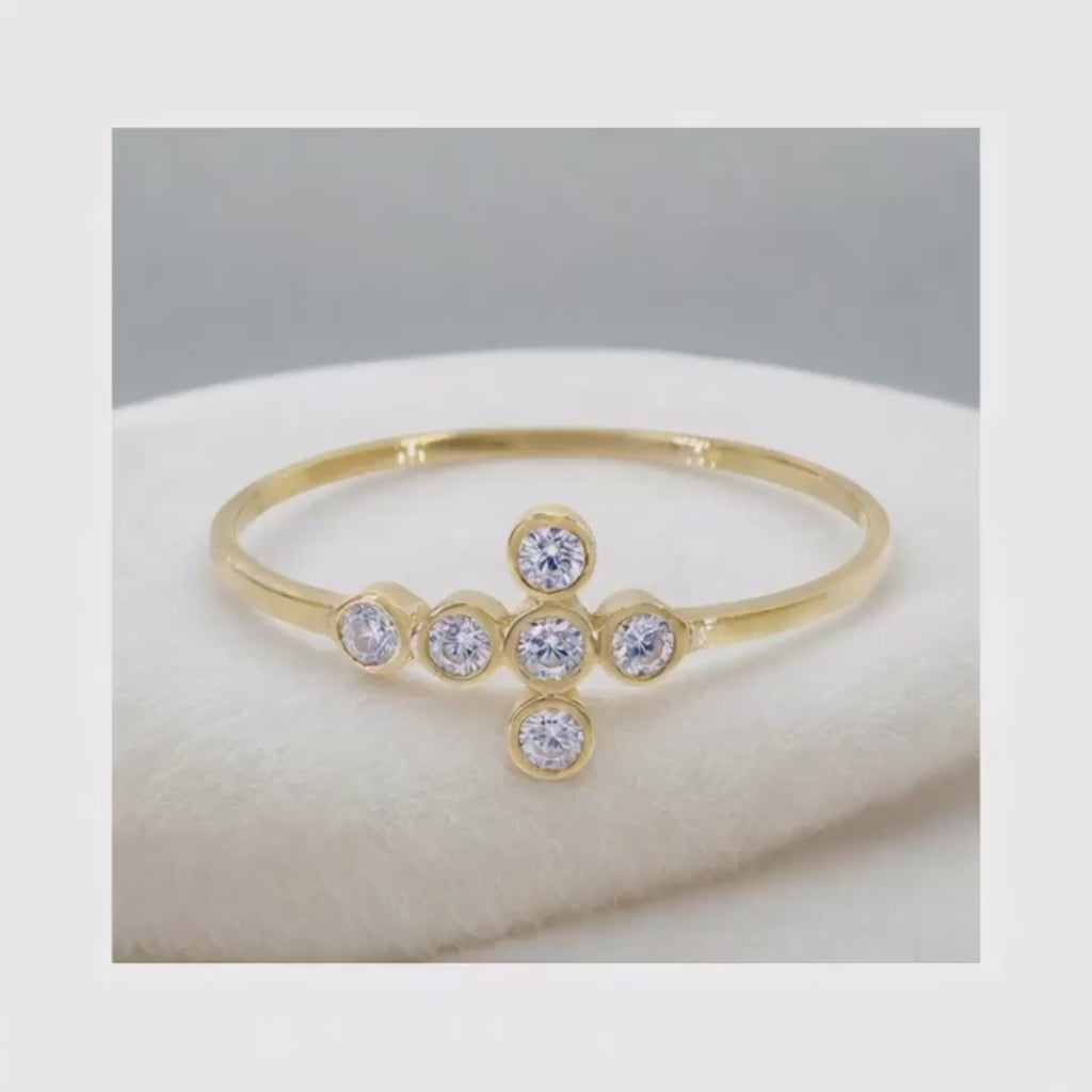 Diana 10KT Gold Cross Ring