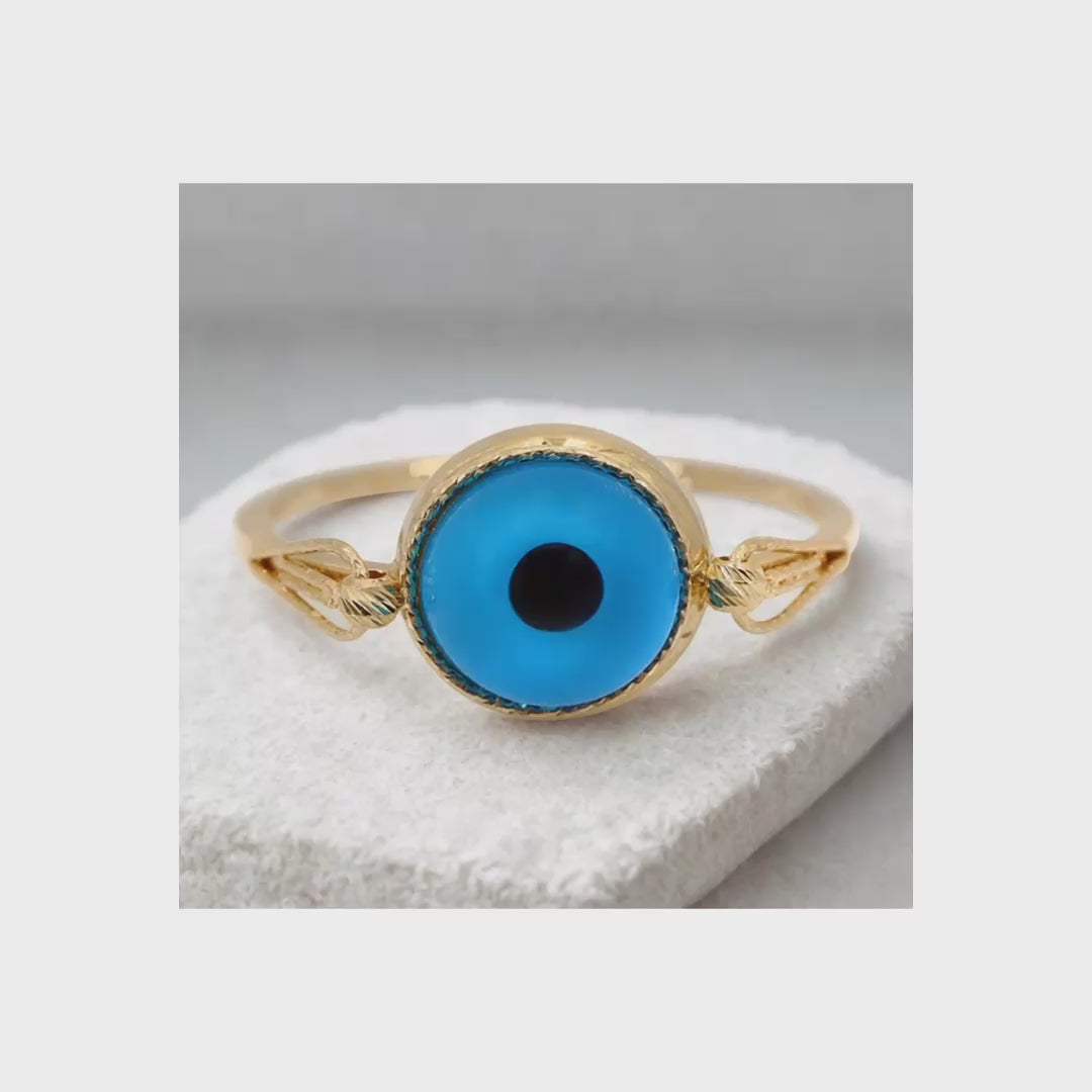 Mati of Athena evil eye ring