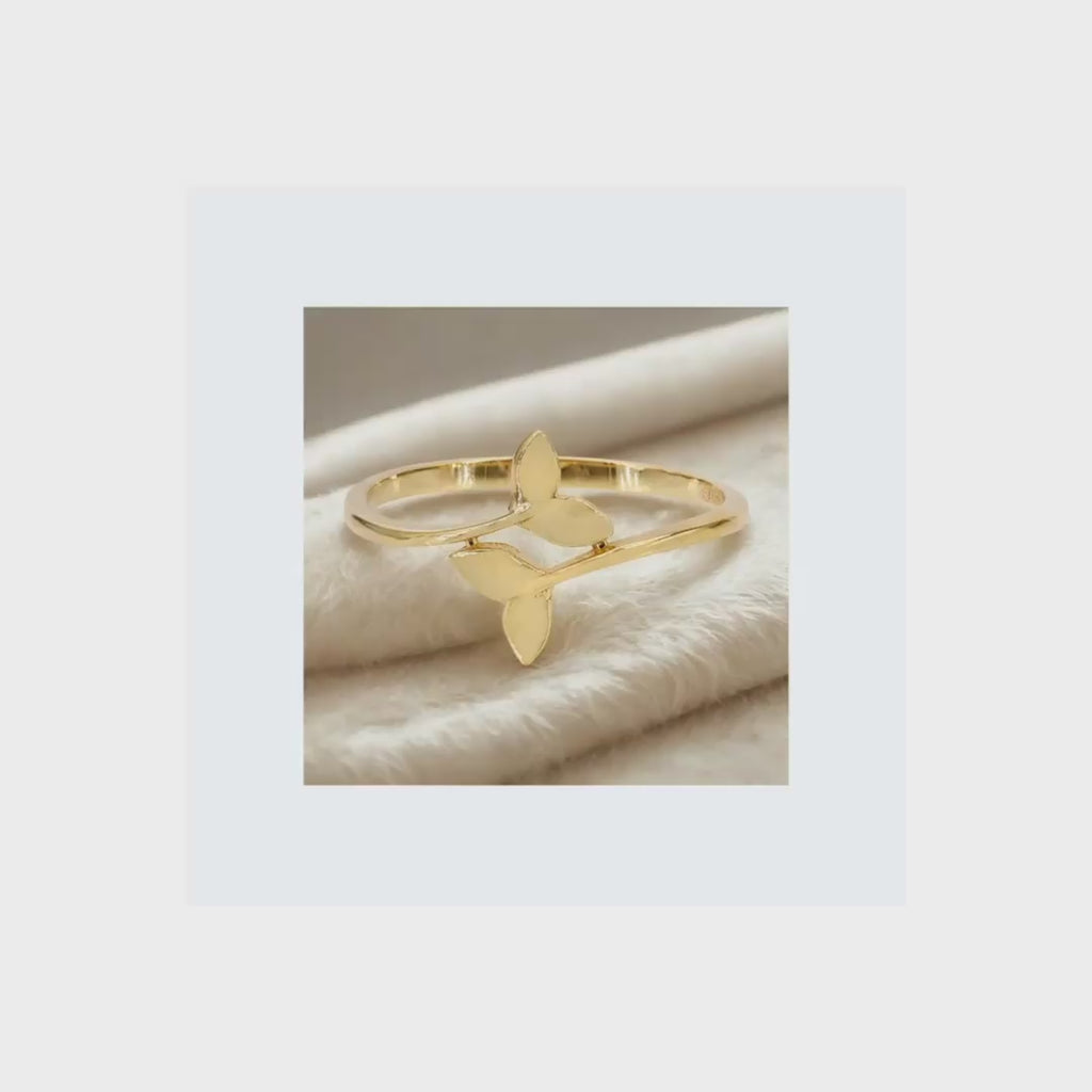Twin Flame Whale Tail Ring